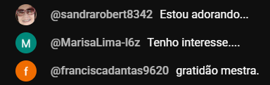Depoimento de aluna
